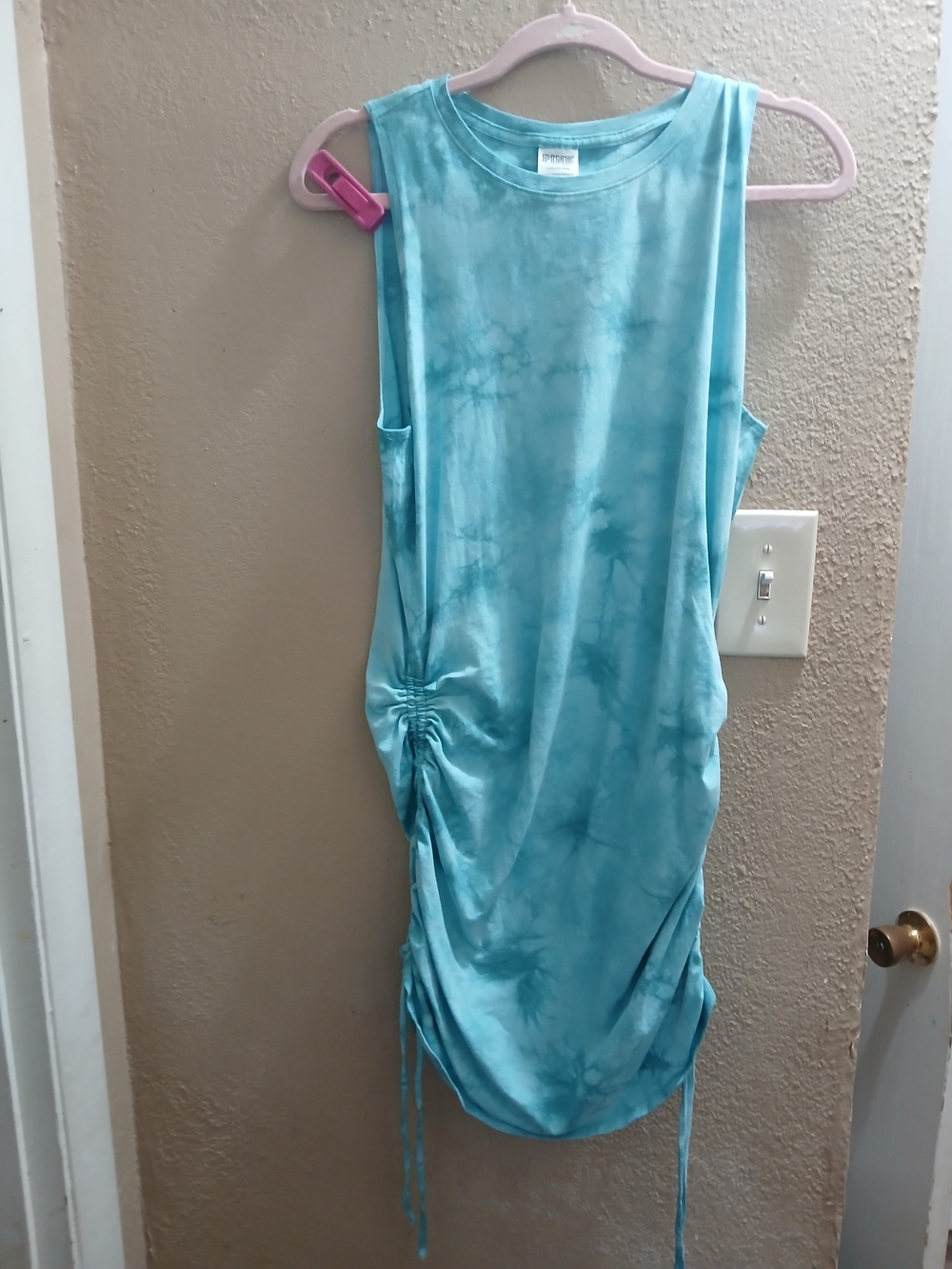 PINK Victoria's Secret Blue Tie-Dye Midi Dress